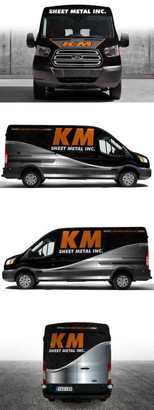 Graphic Design by AZ_Studio for KM Sheet Metal Inc. | Design: #35091445