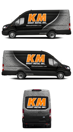 Graphic Design by Yayan gesuter for KM Sheet Metal Inc. | Design #35089422