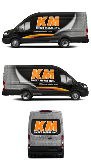 Graphic Design by Yayan gesuter for KM Sheet Metal Inc. | Design: #35090064