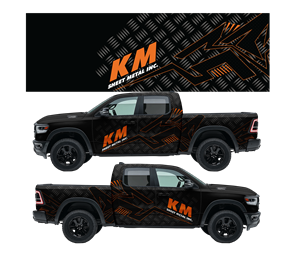Graphic Design by Baraka Joe for KM Sheet Metal Inc. | Design: #35092137