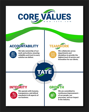 Diseño Gráfico por Fine Graphics House para Tate Engineering | Diseño: #35323133