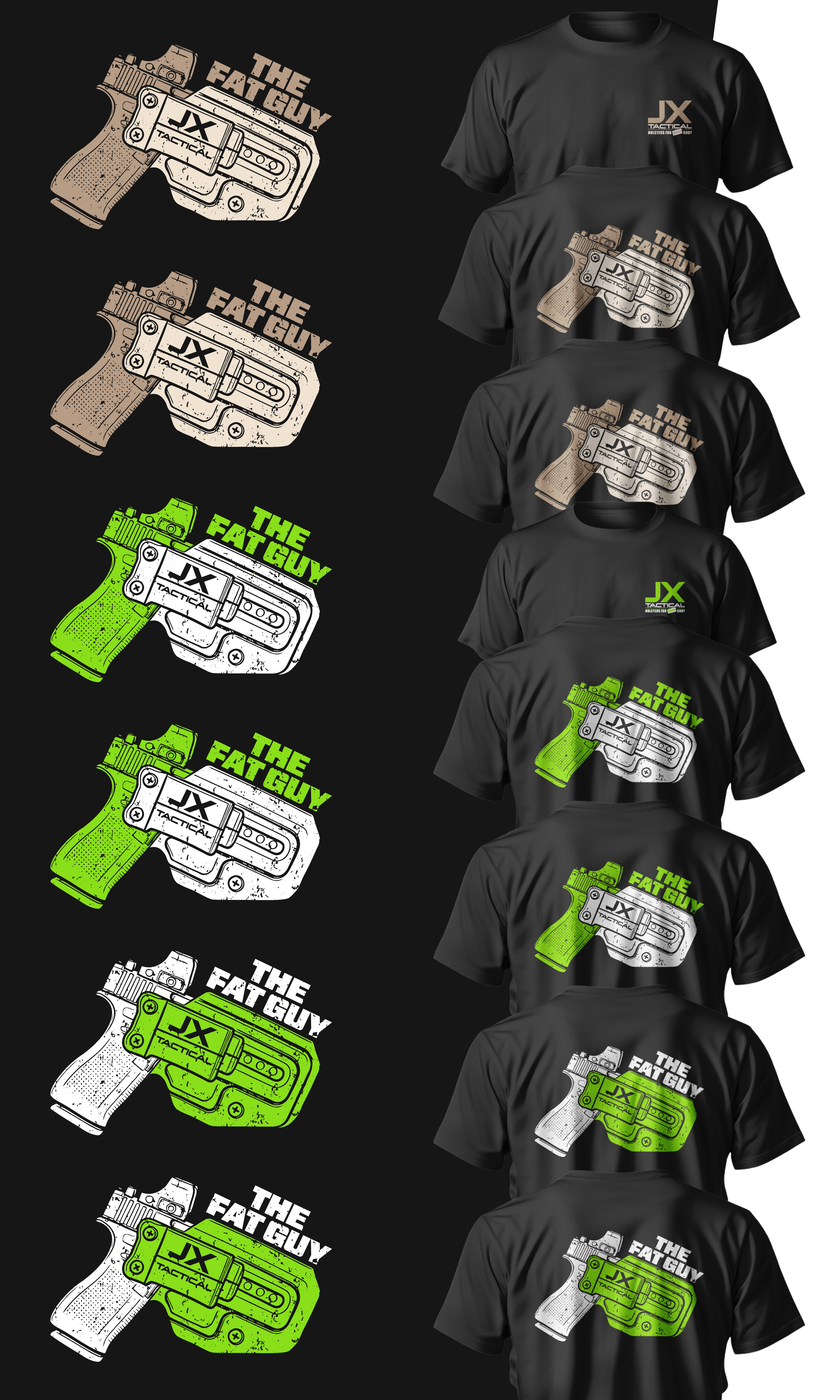 Design de T-shirt par Ismail Hossain pour JX Tactical | Design #35094298