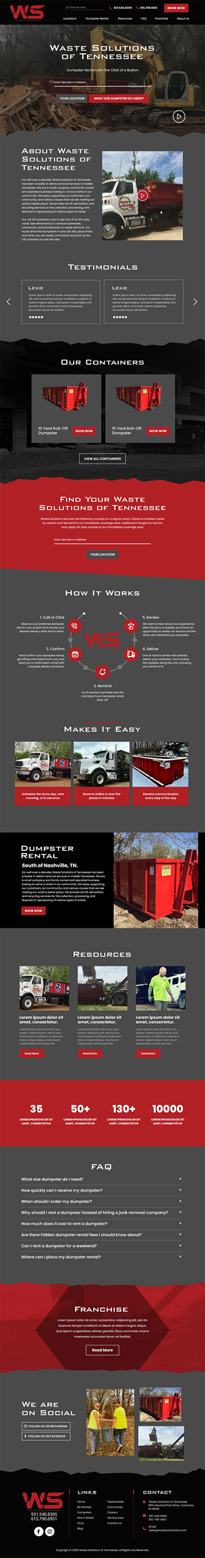 Web Design par MAHABA pour Waste Solutions of Tennessee | Design : #35089491