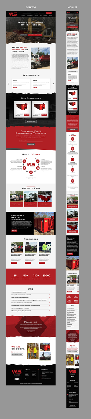 Web Design par MAHABA pour Waste Solutions of Tennessee | Design : #35417270