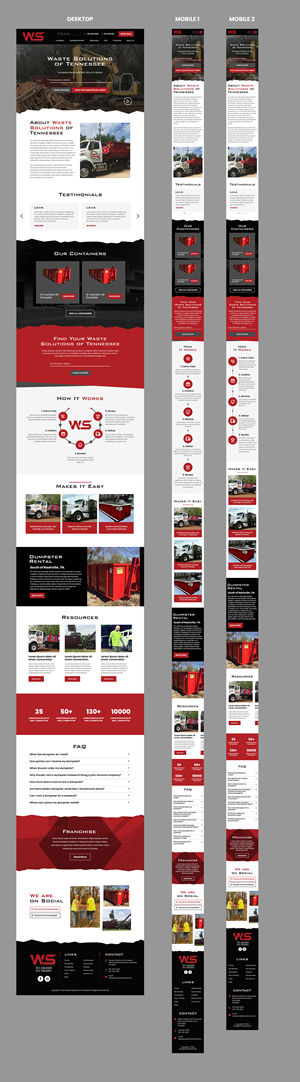 Web Design by MAHABA for Waste Solutions of Tennessee | Design: #35417271