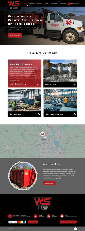 Web Design by pb for Waste Solutions of Tennessee | Design: #35086375