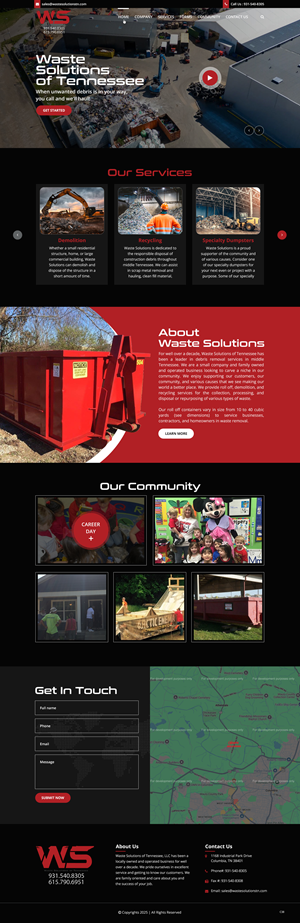 Web Design by pb for Waste Solutions of Tennessee | Design: #35086376