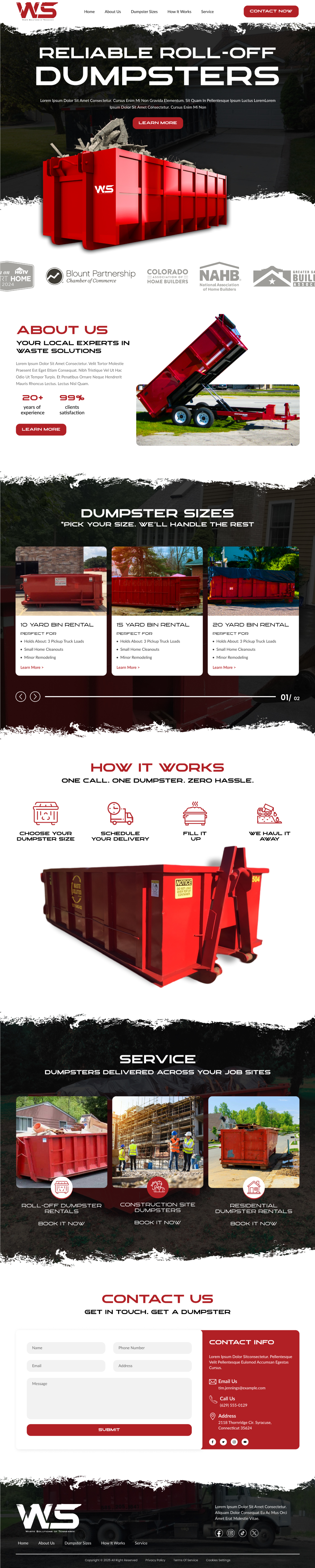 Web Design by victipedia for Waste Solutions of Tennessee | Design #35126290