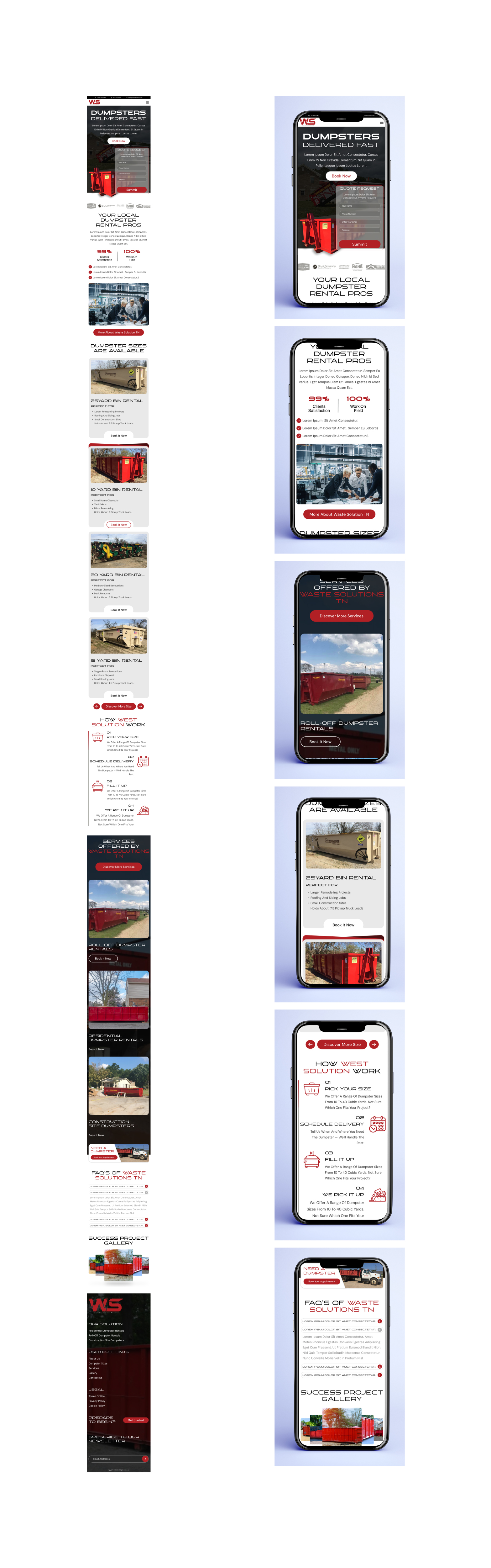 Web Design by victipedia for Waste Solutions of Tennessee | Design #35434659