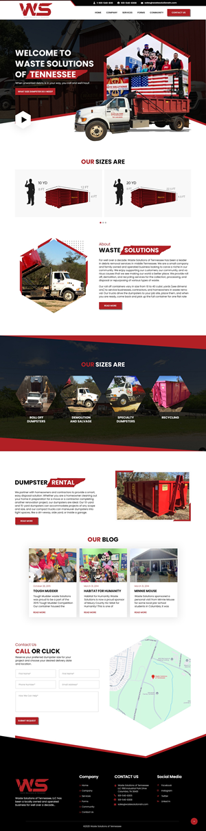 Web Design by nzdesigners for Waste Solutions of Tennessee | Design #35092538
