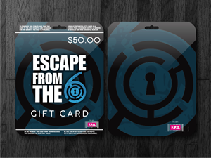 Costco display card for Escape From The 6