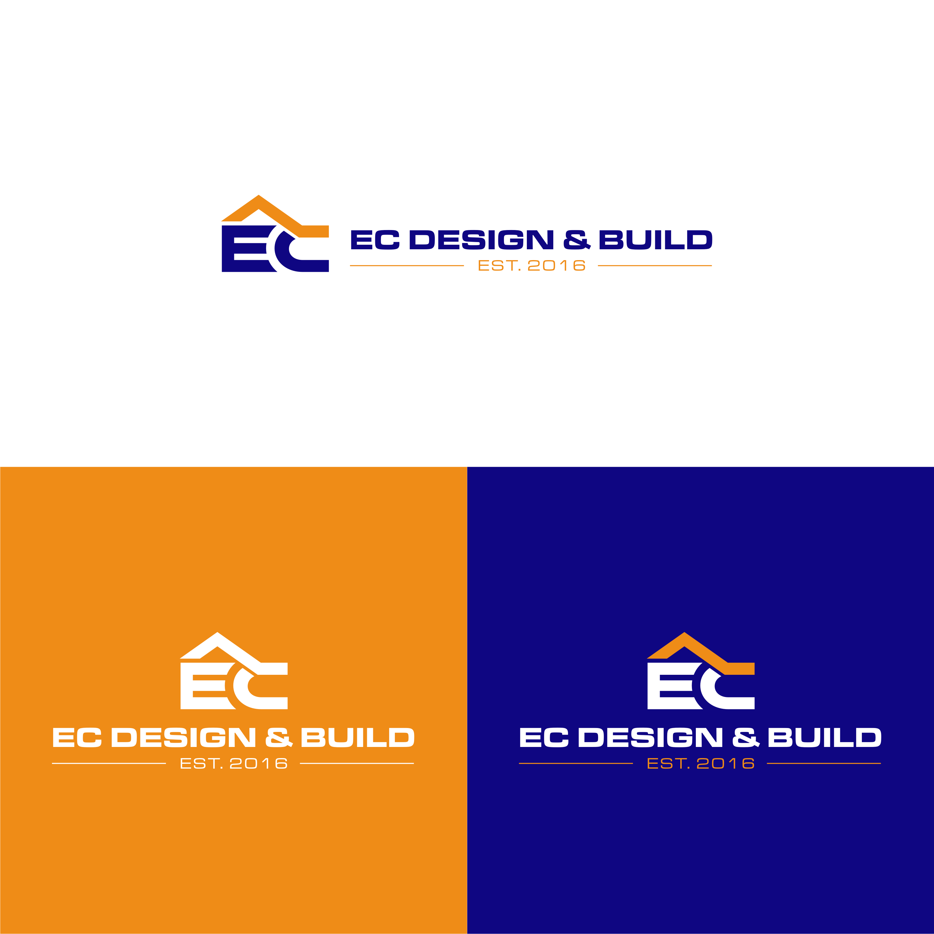 Logo Design by melzh for EC Design & Build  | Design #35090327
