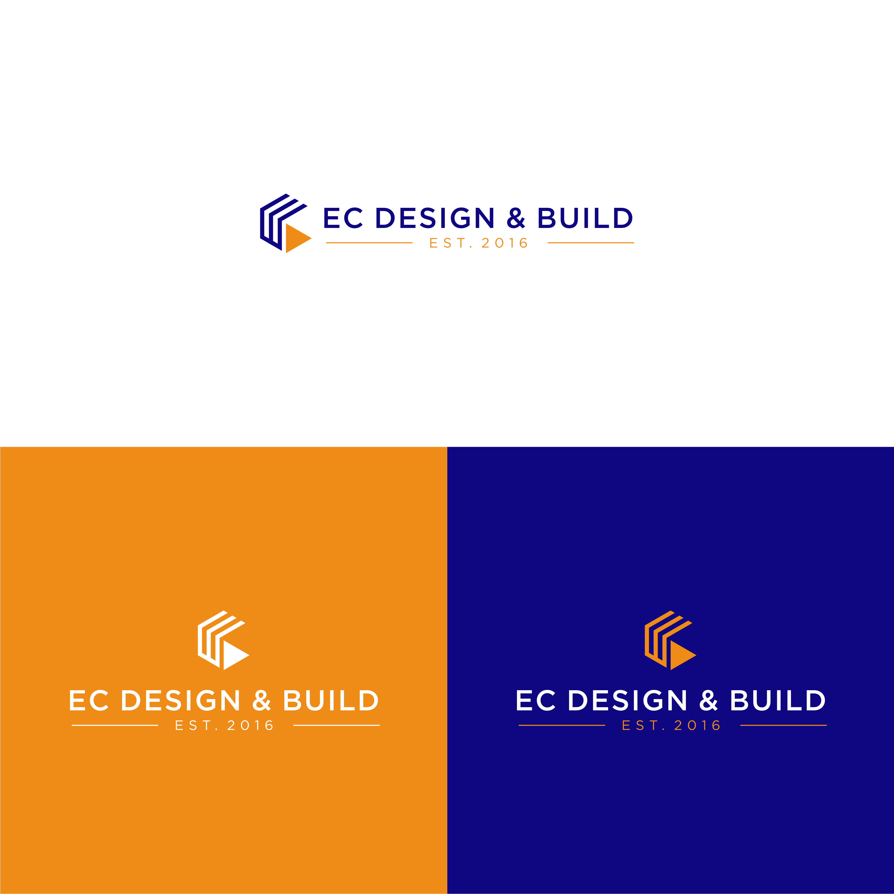 Logo Design by melzh for EC Design & Build  | Design #35091573