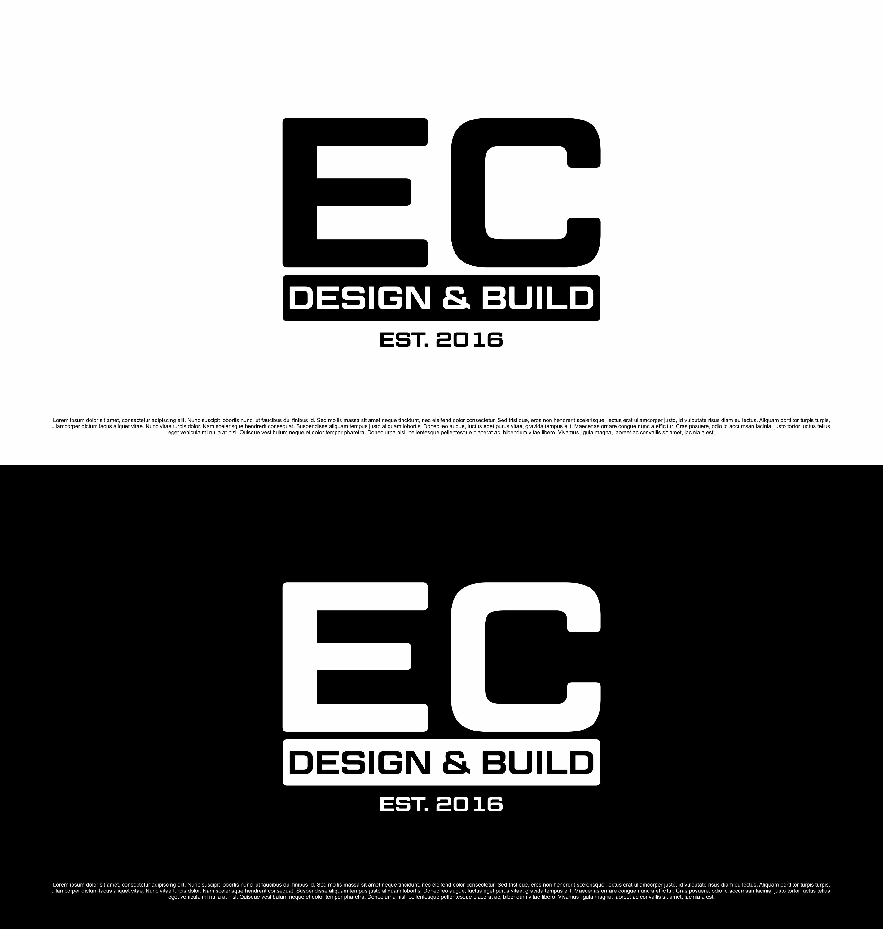 Logo Design by saesean for EC Design & Build  | Design #35092955