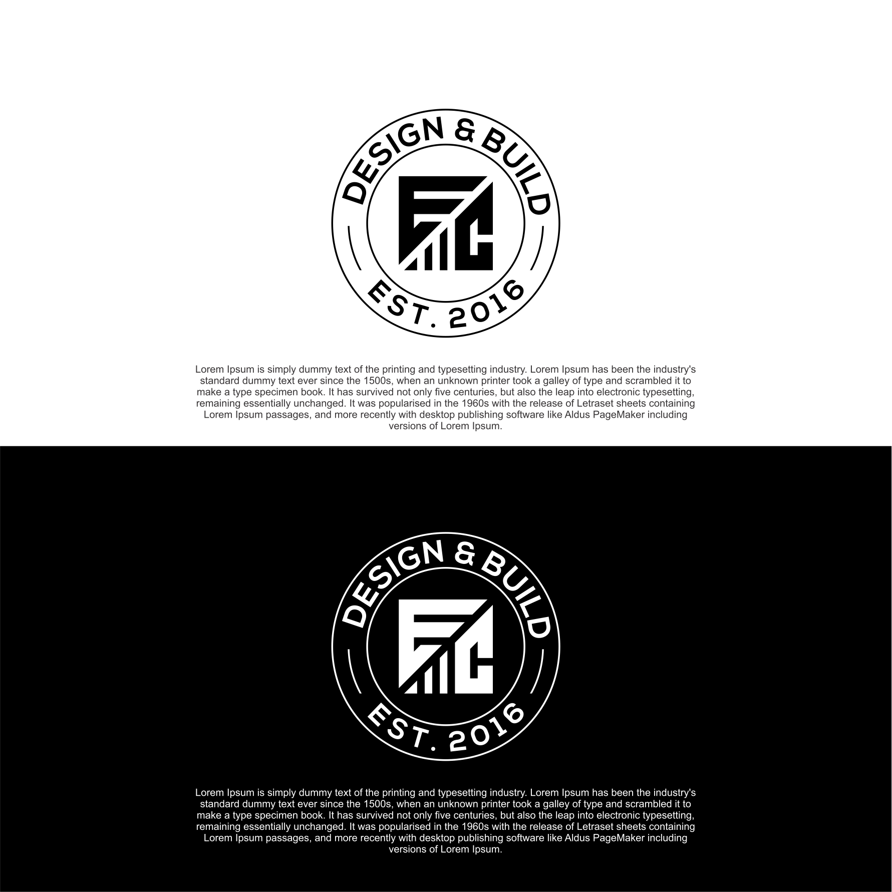 Logo Design by diego costa for EC Design & Build  | Design #35088653