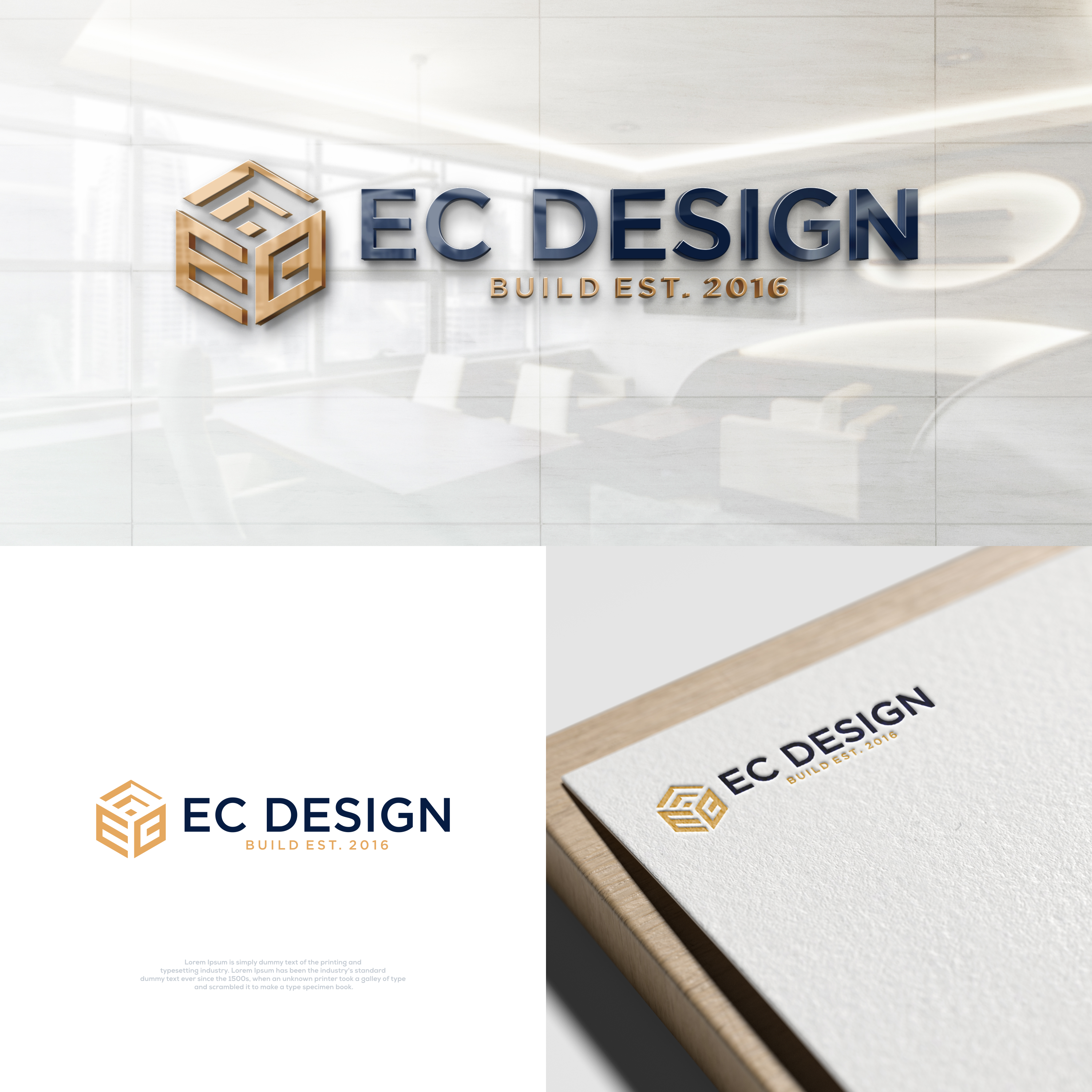 Logo-Design von Mentality_Std für EC Design & Build  | Design #35090757