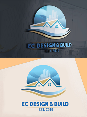 Logo Design by Wonderful design for EC Design & Build  | Design: #35091325