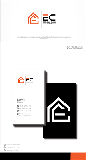 Logo Design by zebronicgraphic for EC Design & Build  | Design: #35092369