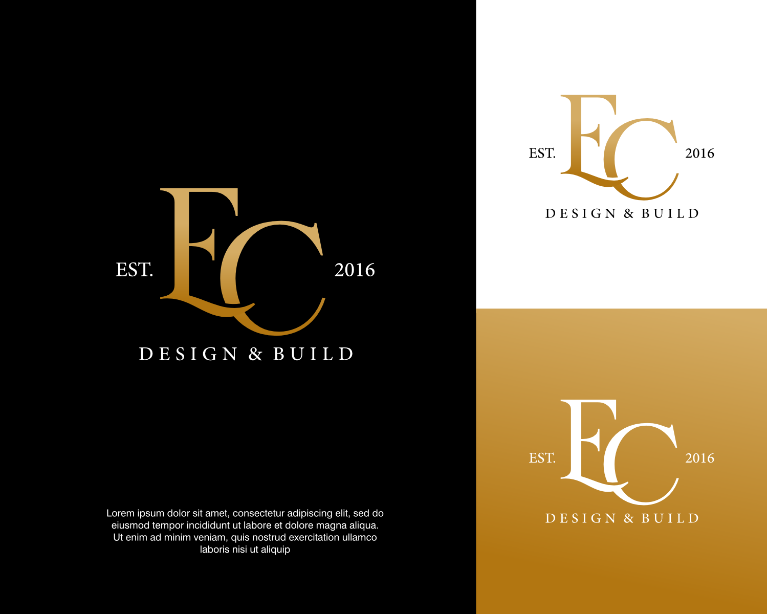 Logo Design by ThiagoB for EC Design & Build  | Design #35092052