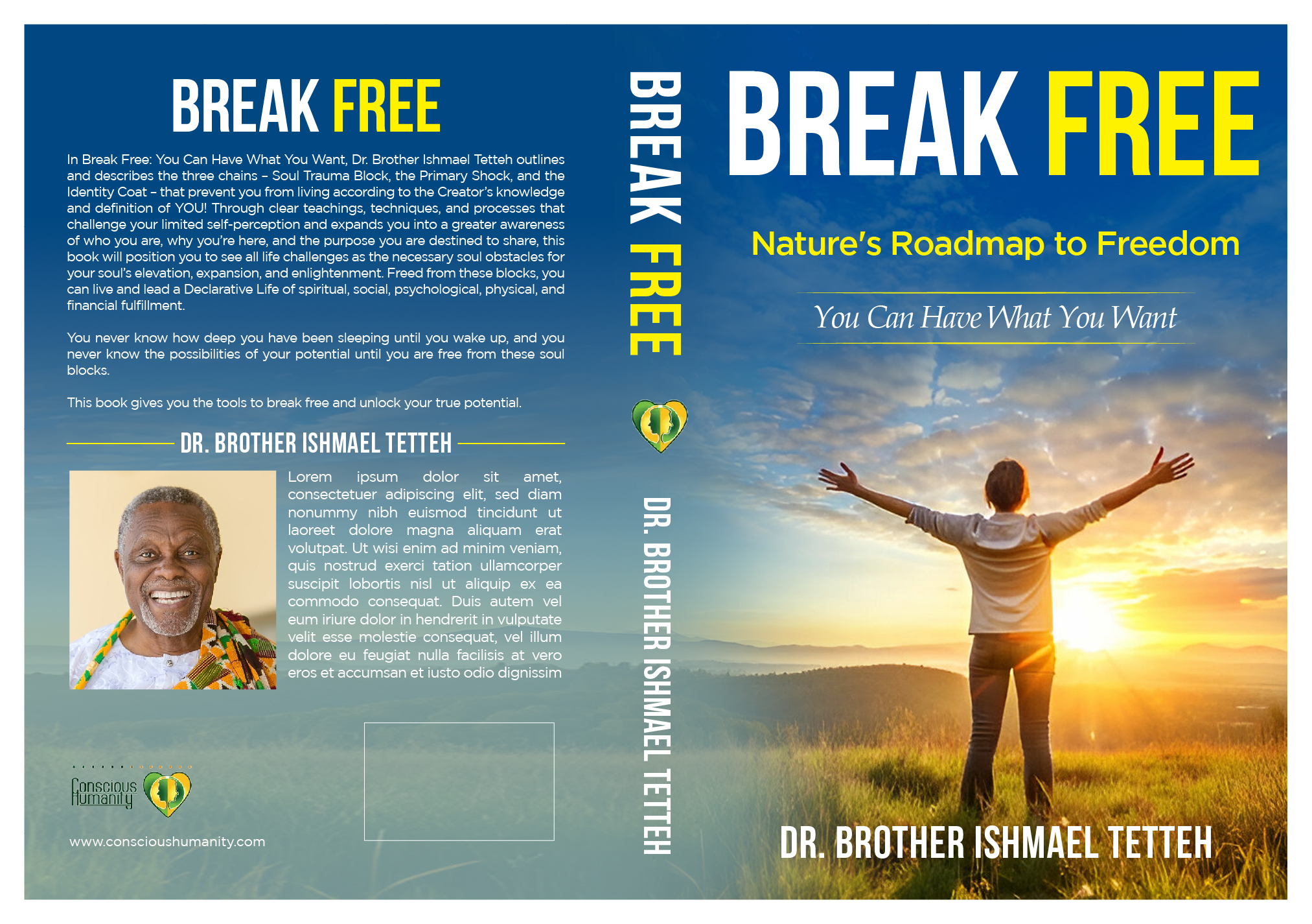 Book Cover Design by abdul700 for Conscious Humanity, Inc | Design #35091815