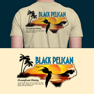 T-shirt Design by Winki for Black Pelican Seafood Company | Design #35098967