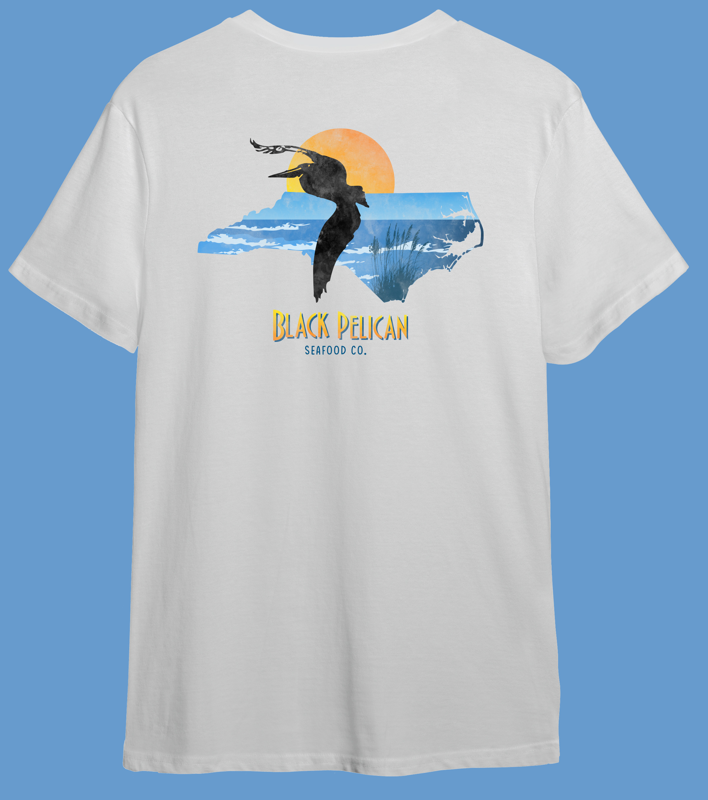 T-Shirt-Design von Karim Craft für Black Pelican Seafood Company | Design #35110071