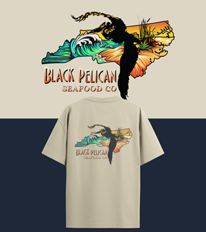 T-shirt Design by Baraka Joe for Black Pelican Seafood Company | Design: #35097998