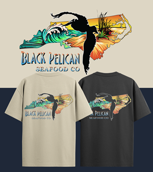 T-shirt Design by Baraka Joe for Black Pelican Seafood Company | Design #35125032