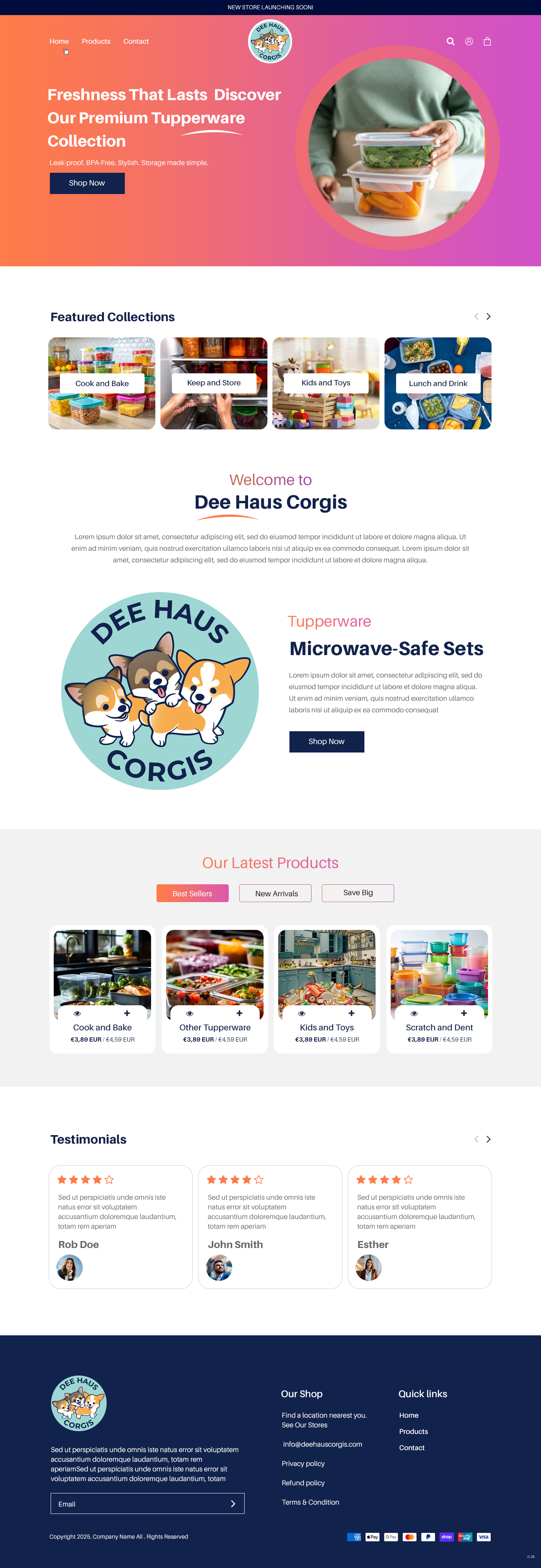 Diseño Web por pb para Dee Haus Corgis | Diseño #35124597
