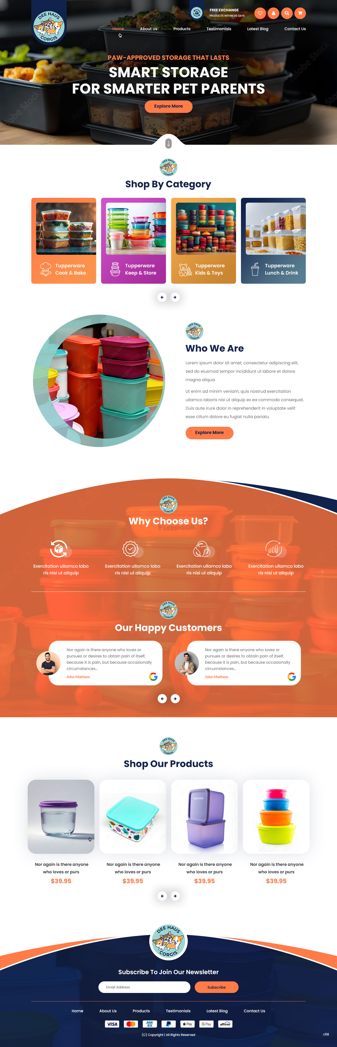 Web Design by pb for Dee Haus Corgis | Design #35124605