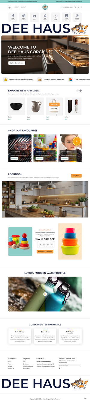 Web Design by pb for Dee Haus Corgis | Design: #35124606