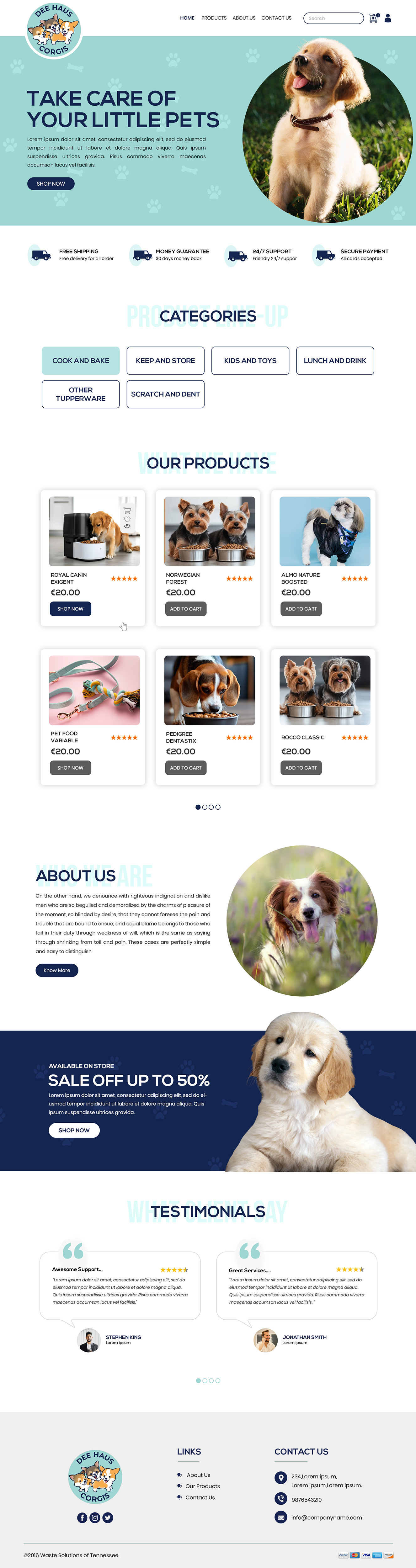 Web Design by Creations Box 2015 for Dee Haus Corgis | Design #35113360