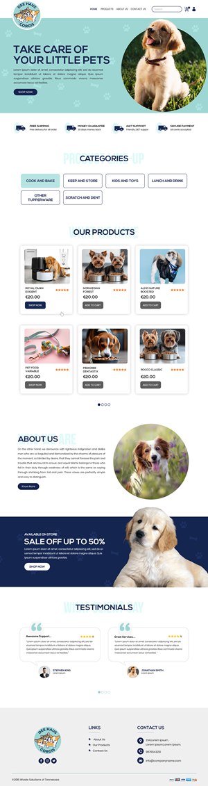 Web Design by Creations Box 2015 for Dee Haus Corgis | Design: #35113360