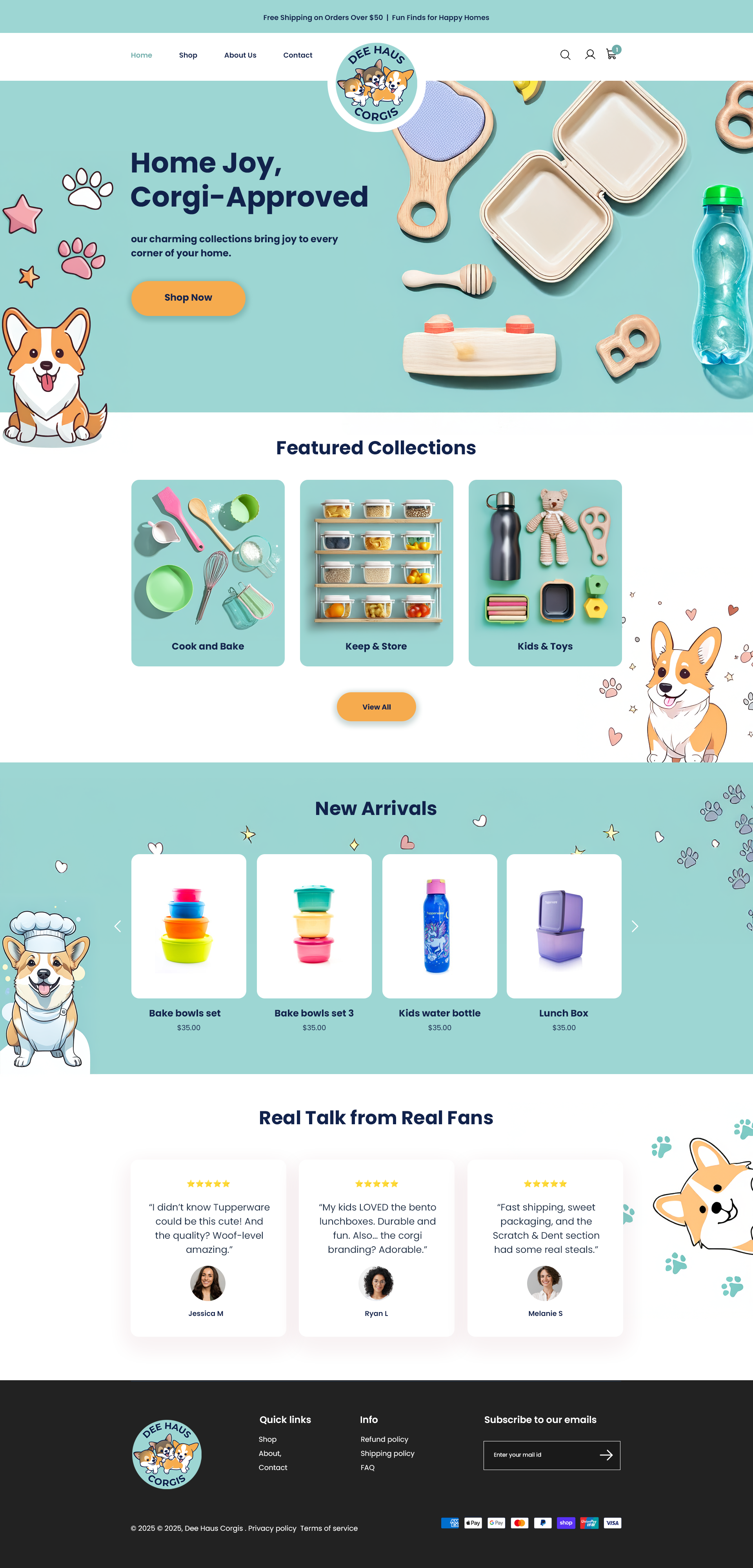 Web Design by designangel07 for Dee Haus Corgis | Design: #35115331