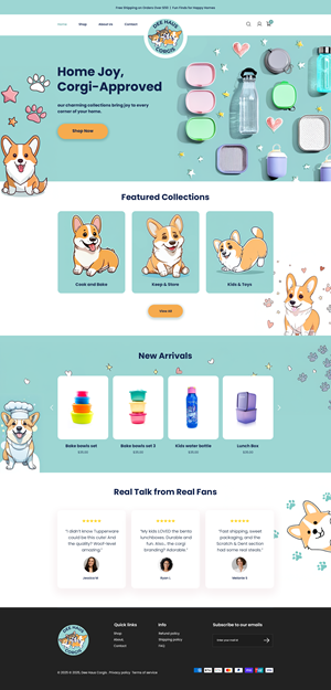 Web Design by designangel07 for Dee Haus Corgis | Design: #35130360