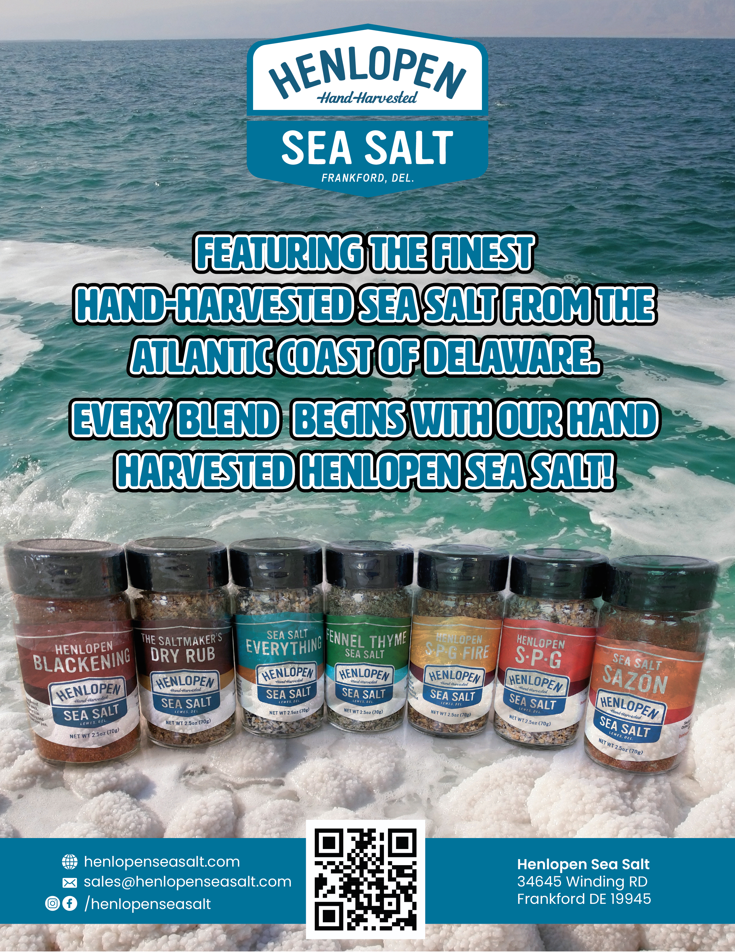 Menu Design by Vyacheslav65 for Henlopen Sea Salt | Design #35117932