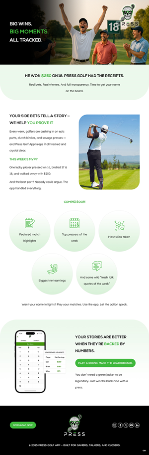 Email Marketing Design by pb for Gambling Golfer | Design: #35124625