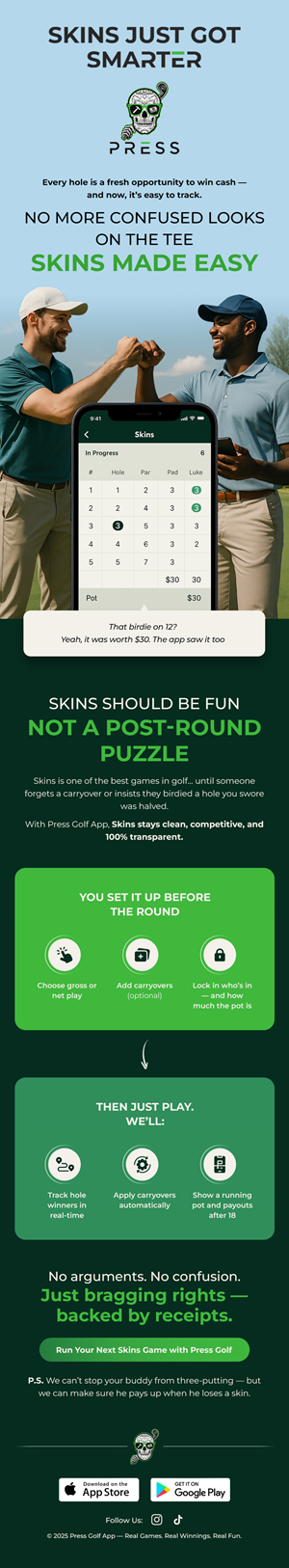 Email Marketing Design by pb for Gambling Golfer | Design: #35126649