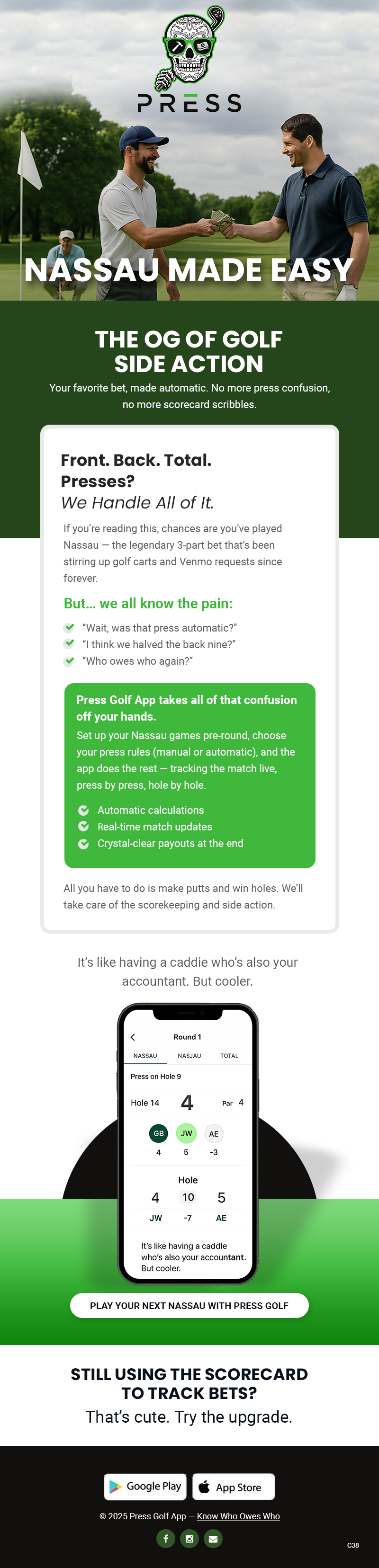 Email Marketing Design by pb for Gambling Golfer | Design #35131311