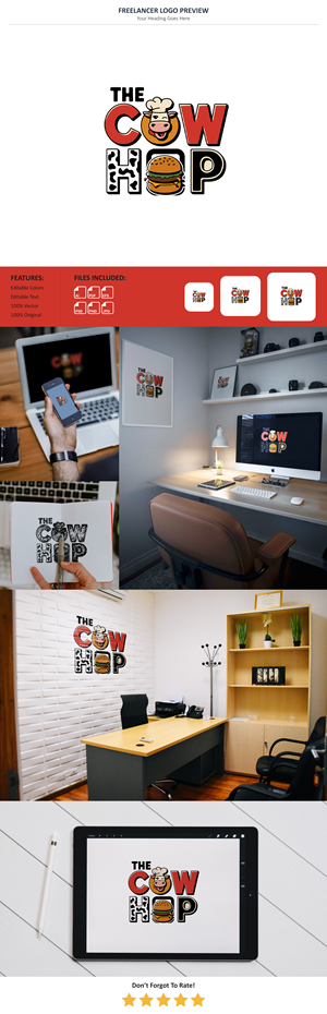Logo Design by VectorForge for The Cow Hop | Design: #35122450