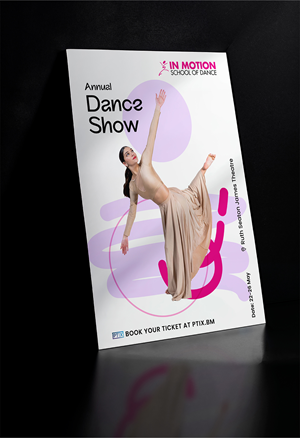 Poster Design by Mood Designz for In  Motion School of Dance | Design: #35137139
