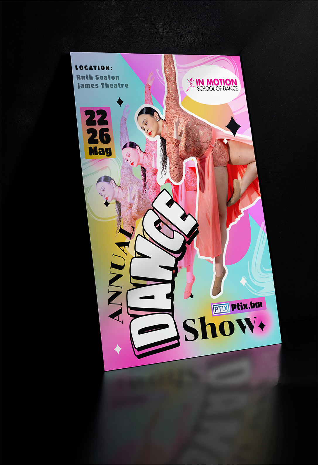Poster Design by Mood Designz for In  Motion School of Dance | Design #35137165