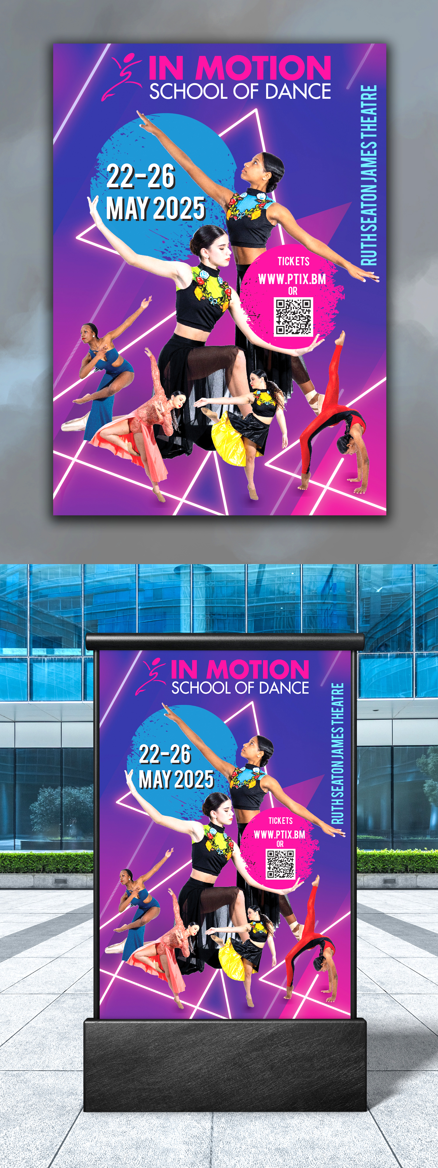 Diseño de Póster por Global tech para In  Motion School of Dance | Diseño #35130310