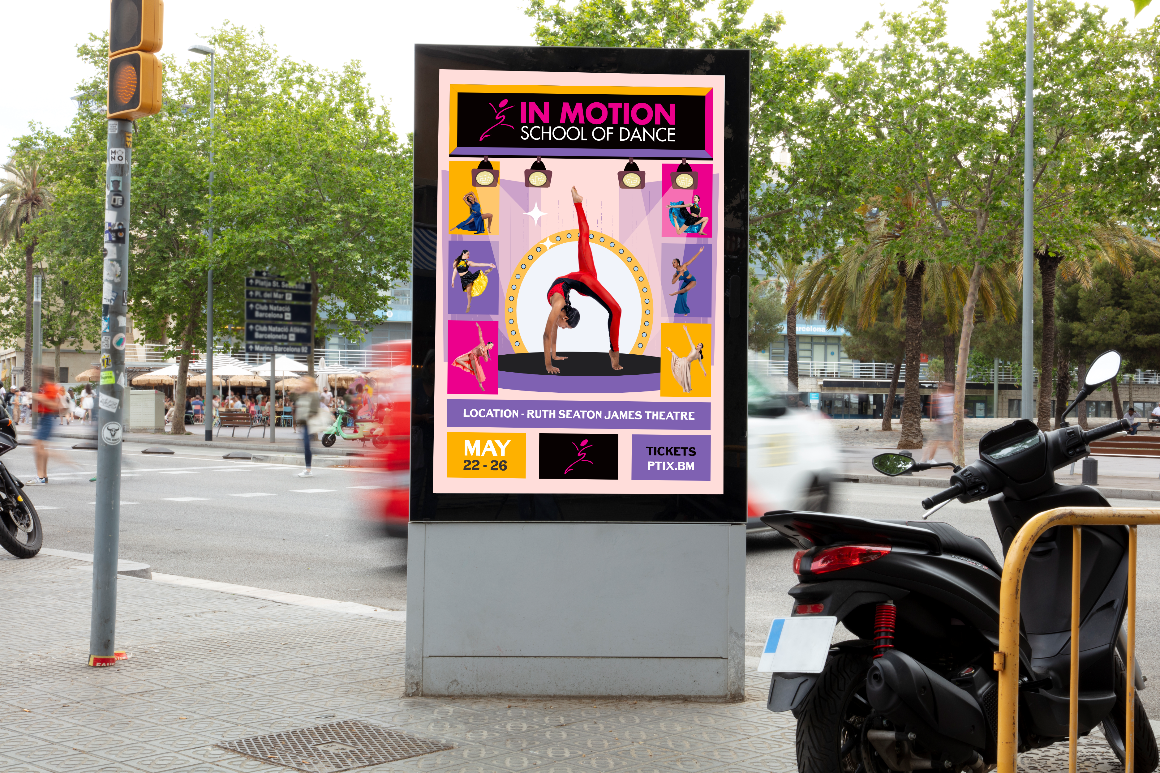 Poster Design by cristinaDPI for In  Motion School of Dance | Design #35122093