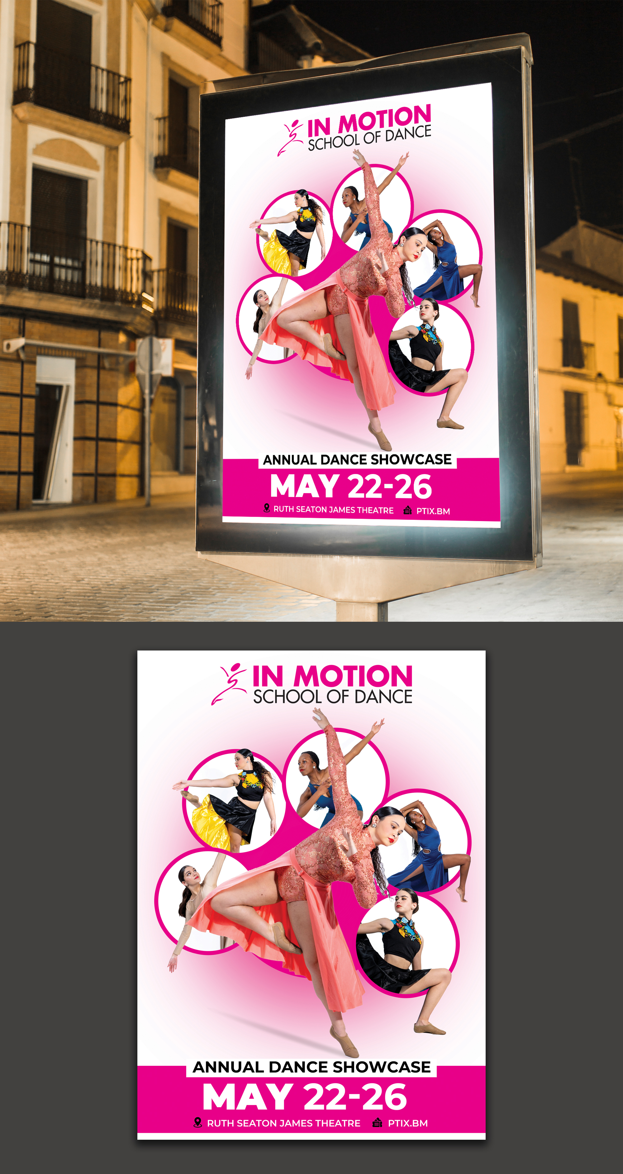 Poster Design by websmartusa for In  Motion School of Dance | Design #35123350