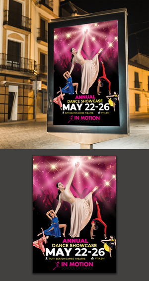 Poster Design by websmartusa for In  Motion School of Dance | Design #35123368