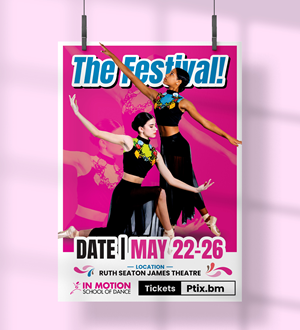 Poster Design by Dzhafir for In  Motion School of Dance | Design: #35123474