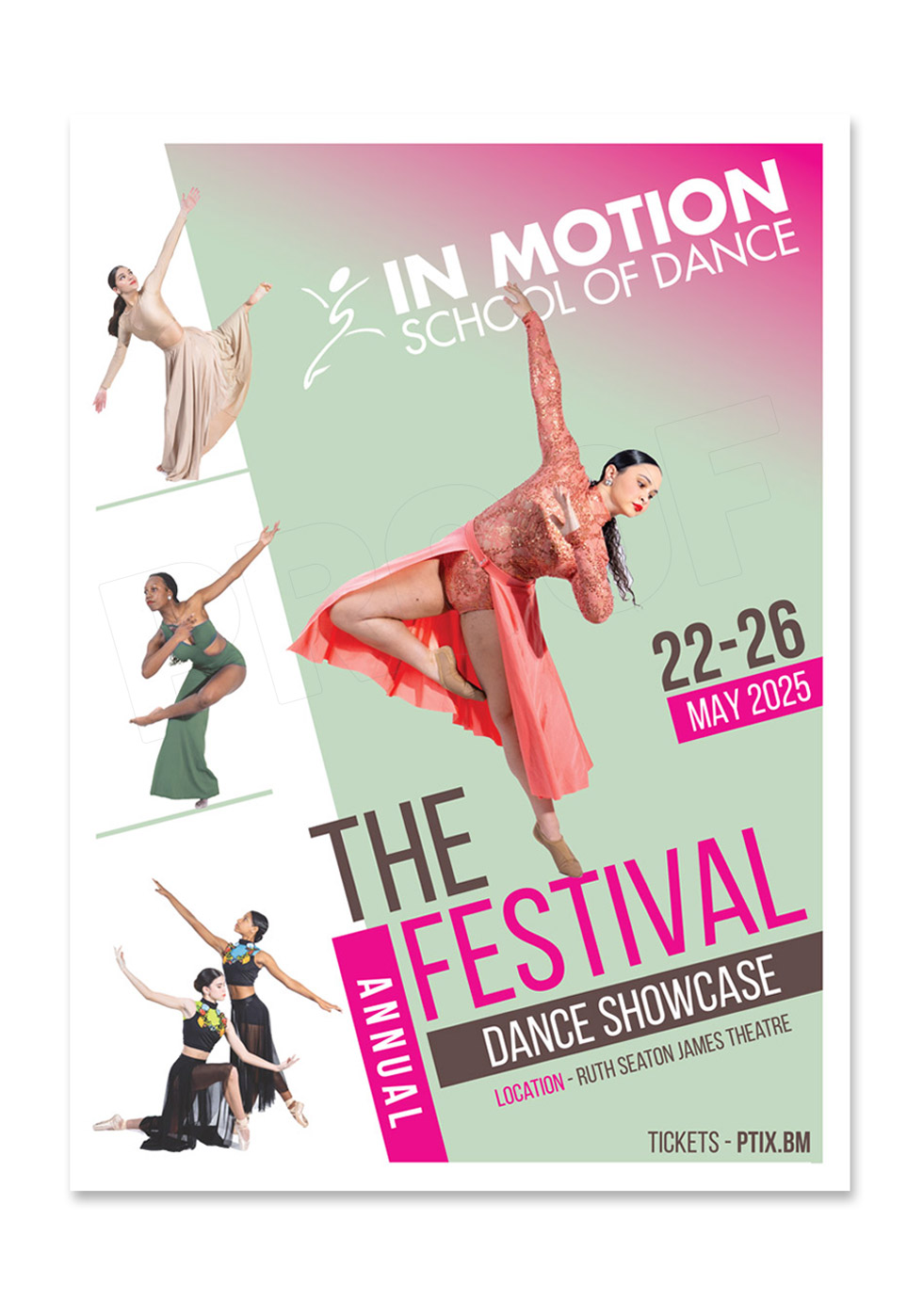 Poster Design by DA. for In  Motion School of Dance | Design #35119600