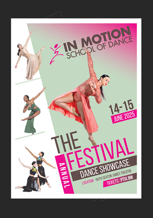 Poster Design by DA. for In  Motion School of Dance | Design: #35156468