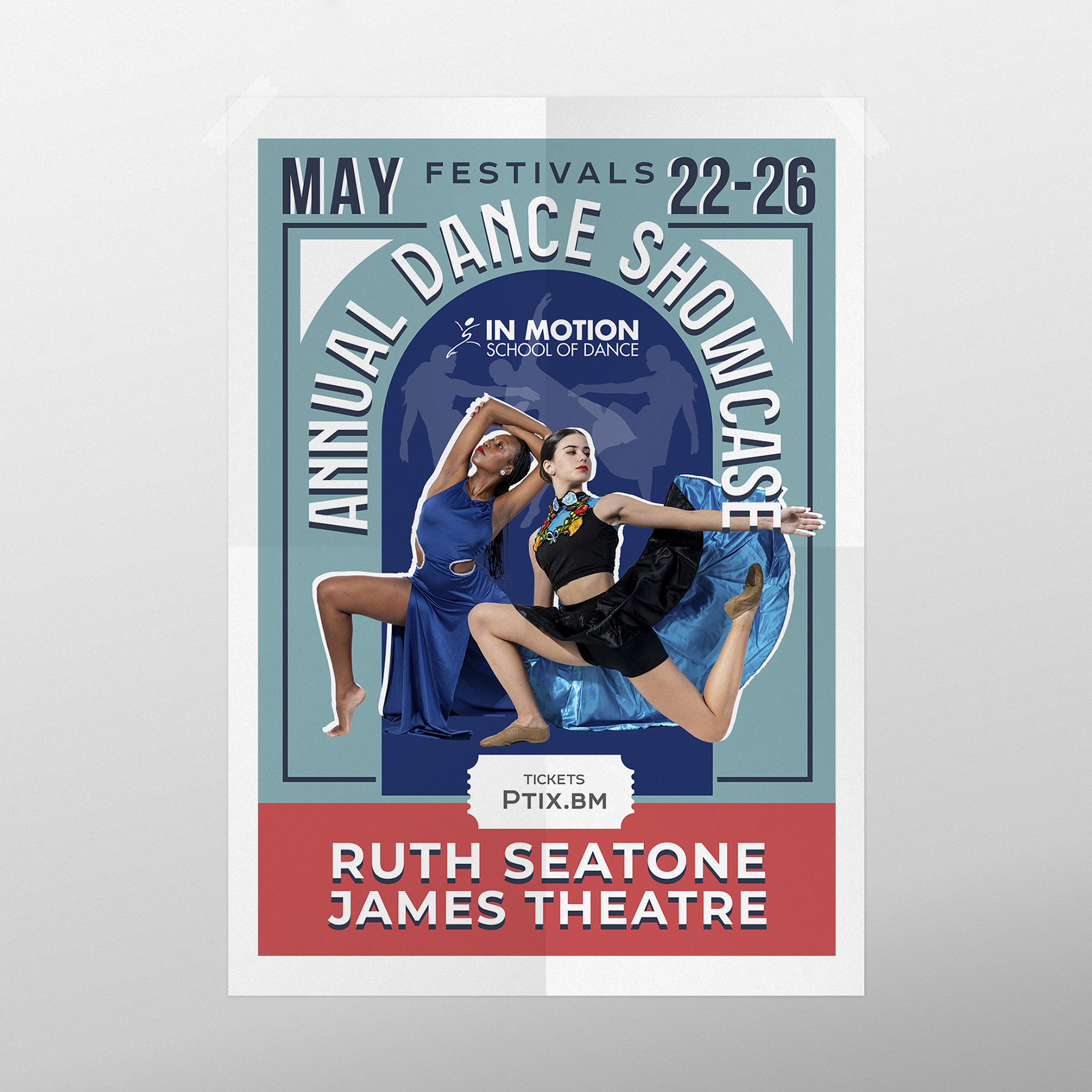 Poster Design by Olgert for In  Motion School of Dance | Design #35122308